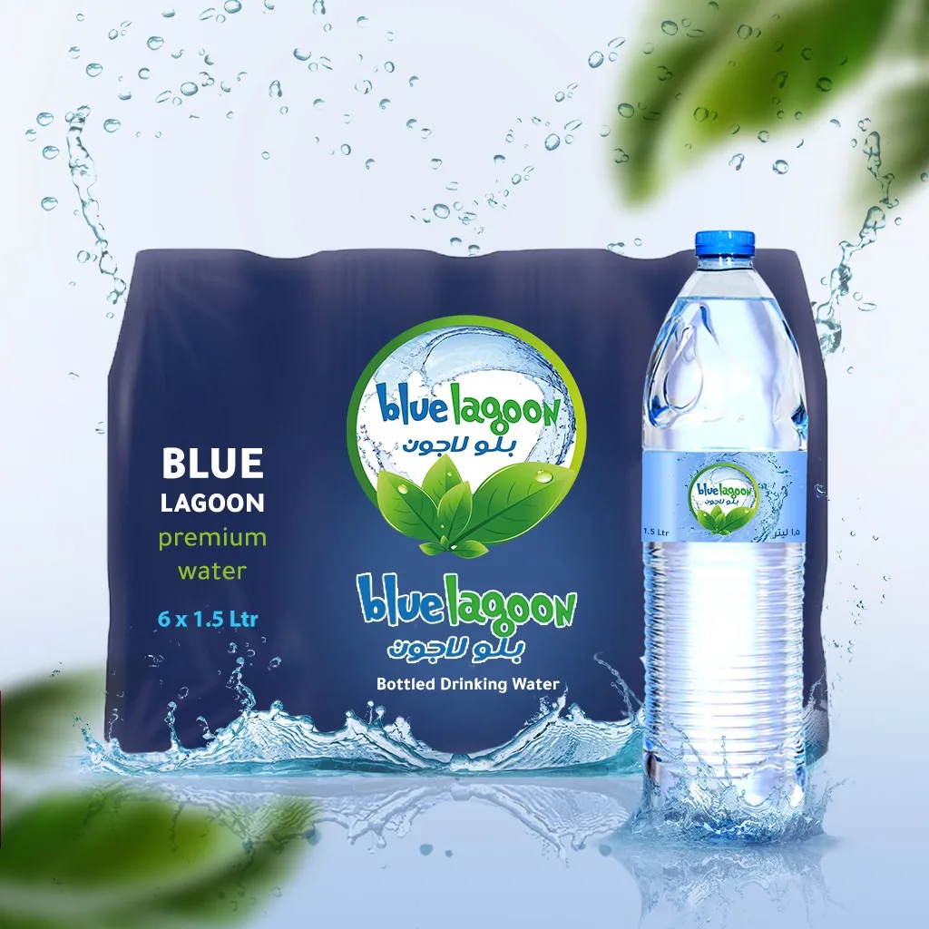 1500 ml * 6 Bottled Water Blue Lagoon Water for delivery in Abu Dhabi