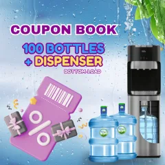 Package 100 bottles - Bottom Load Dispenser Included